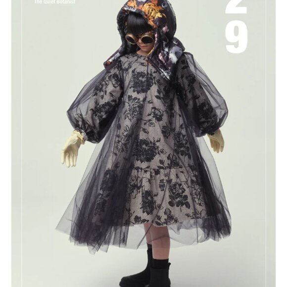 LITTLE CREATIVE FACTORY VINTAGE BLOOM TULLE DRESS GIRLS Black/Cream Size S NWT - Picture 5 of 6